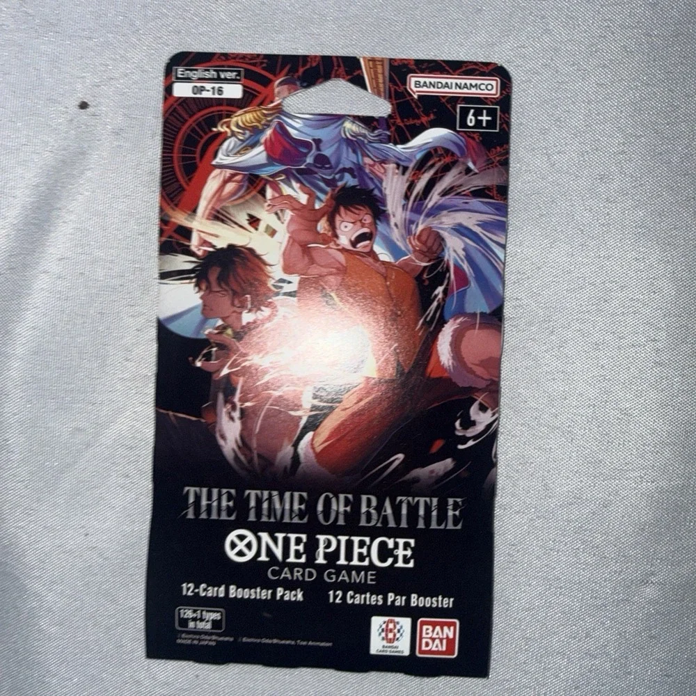 One Piece Card Game OP-16 The Time of Battle Booster Pack 12-Card- 6 Quantity